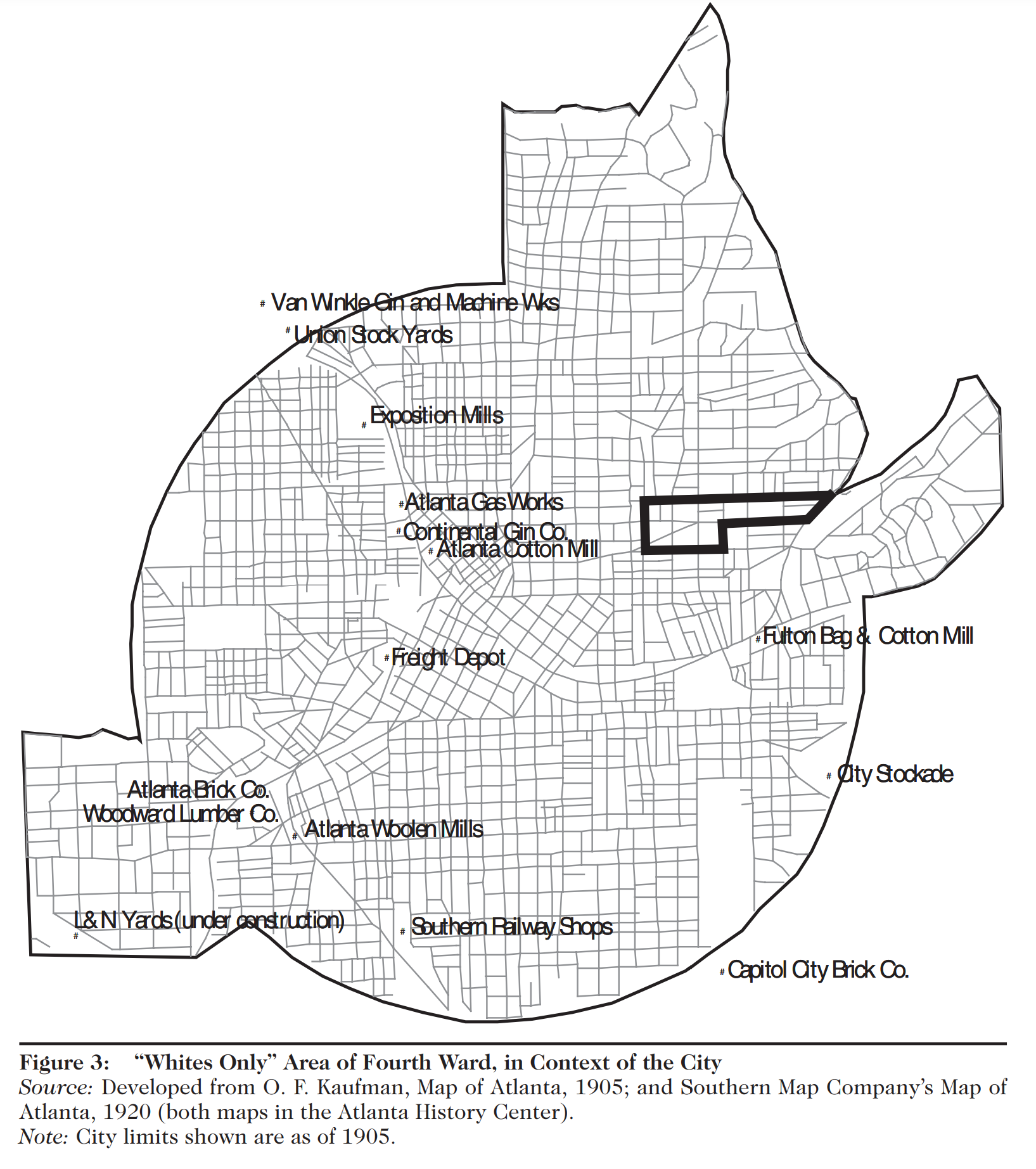 Map of Jackson Hill